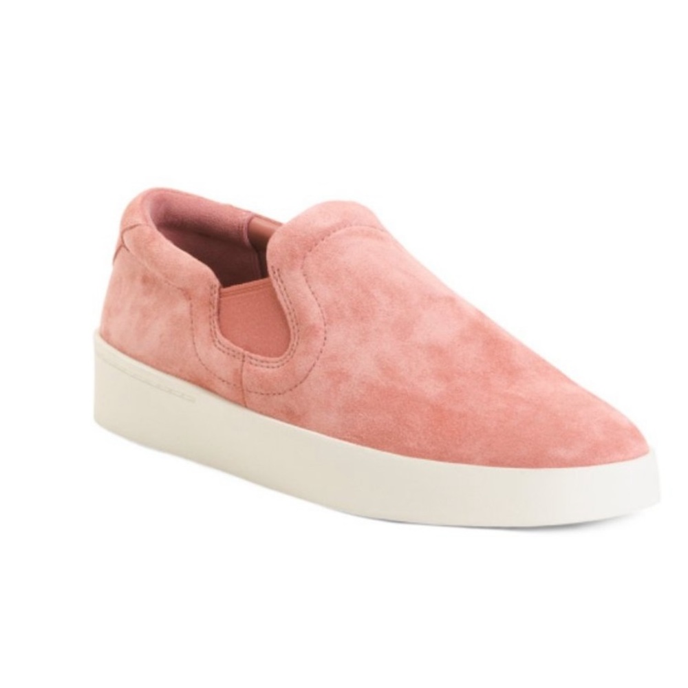 VINCE Dusty Pink Suede Pacific Slip On Comfort Sneakers 6.5